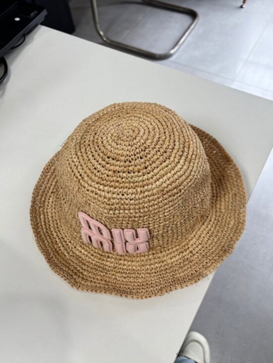 ?MIU MIU? summer straw hat